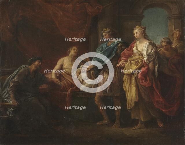 Study for "Antiochus and Stratonice", c. 1746. Creator: Pompeo Batoni (Italian, 1708-1787).