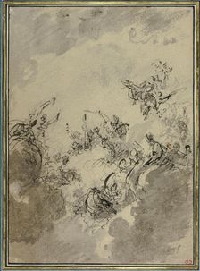 Study for Apotheosis of Hercules, c. 1746. Creator: Jacob de Wit