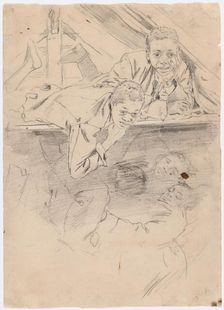 Study for "Army Boots" [verso], 1865. Creator: Winslow Homer