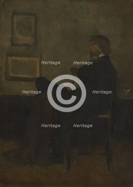 Study for "Arrangement in Grey and Black, No. 2: Portrait of Thomas Carlyle", 1872/73. Creator: James Abbott McNeill Whistler.