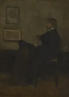Study for "Arrangement in Grey and Black, No. 2: Portrait of Thomas Carlyle", 1872/73. Creator: James Abbott McNeill Whistler