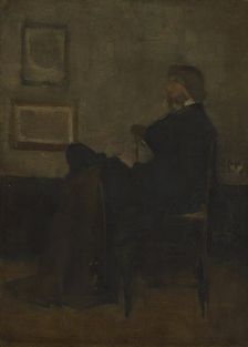 Study for "Arrangement in Grey and Black, No. 2: Portrait of Thomas Carlyle", 1872/73. Creator: James Abbott McNeill Whistler