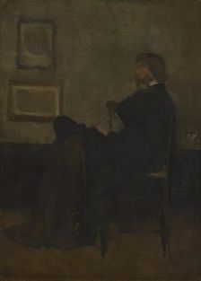 Study for "Arrangement in Grey and Black, No. 2: Portrait of Thomas Carlyle", 1872/73. Creator: James Abbott McNeill Whistler
