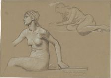 Study for "Astronomy", 1892. Creator: Elihu Vedder