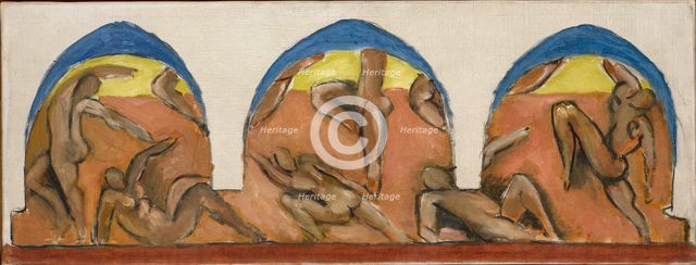 Study for Barnes Mural "The Dance", Ocher Harmony, 1930-1931. Creator: Matisse, Henri (1869-1954).