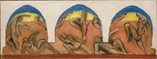 Study for Barnes Mural "The Dance", Ocher Harmony, 1930-1931. Creator: Matisse, Henri (1869-1954)