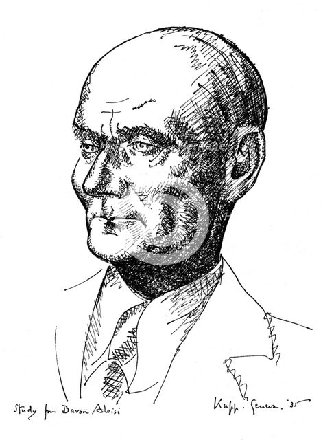 Study for Baron Aloisi, Italian statesman, 1935. Artist: Edmond Xavier Kapp