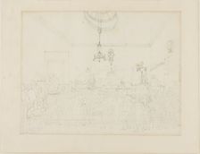 Study for Bow Street Office, from Microcosm of London, c. 1808. Creator: Augustus Charles Pugin
