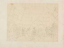 Study for British Institution, Pall Mall, from Microcosm of London, c. 1808. Creator: Augustus Charles Pugin