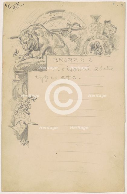 Study for "Bronzes", 1890. Creator: James Henry Moser.