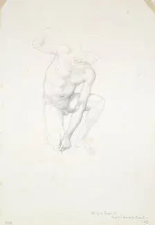 Study for Cupid, c. 1873-77. Creator: Sir Edward Coley Burne-Jones