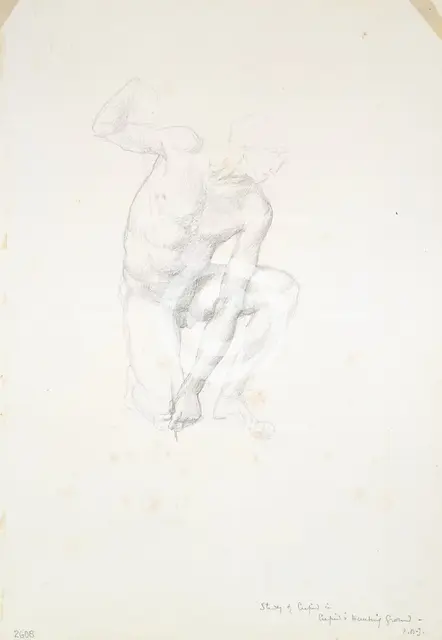 Study for Cupid, c. 1873-77. Creator: Sir Edward Coley Burne-Jones.