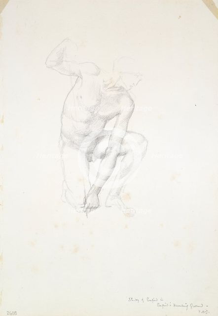 Study for Cupid, c. 1873-77. Creator: Sir Edward Coley Burne-Jones.