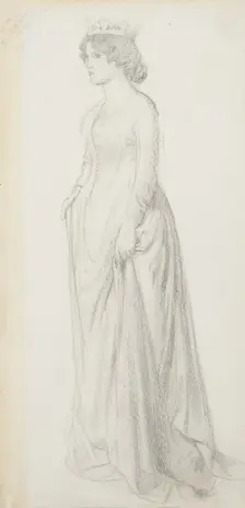 Study For Chaucer's Dream Of Fair Women, c1865. Creator: Sir Edward Coley Burne-Jones