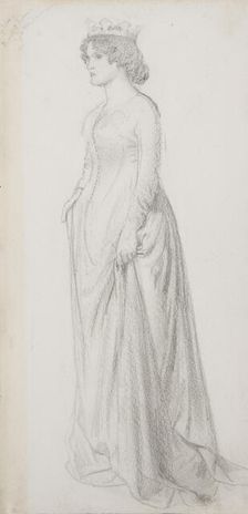 Study For Chaucer's Dream Of Fair Women, c1865. Creator: Sir Edward Coley Burne-Jones