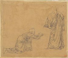 Study for "Christ Appearing to Mary", 1877-1878. Creator: John La Farge