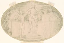 Study for "Classic and Romantic Art", c. 1921. Creator: John Singer Sargent