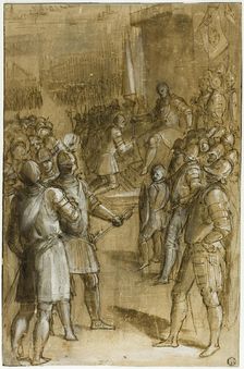 Study for Cosimo I Reorganizing the Tuscan Troops, 1589. Creator: Ludovico Buti