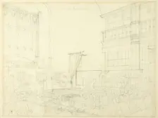 Study for Court of Exchequer, from Microcosm of London, c. 1808. Creator: Augustus Charles Pugin