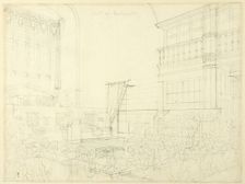 Study for Court of Exchequer, from Microcosm of London, c. 1808. Creator: Augustus Charles Pugin