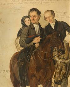 Study for "Covenanters Preaching", c1830. Creator: George Harvey