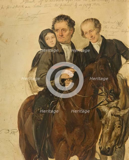 Study for "Covenanters Preaching", c1830. Creator: George Harvey.
