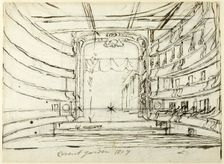 Study for Covent Garden Theatre, from Microcosm of London, 1807. Creator: Augustus Charles Pugin