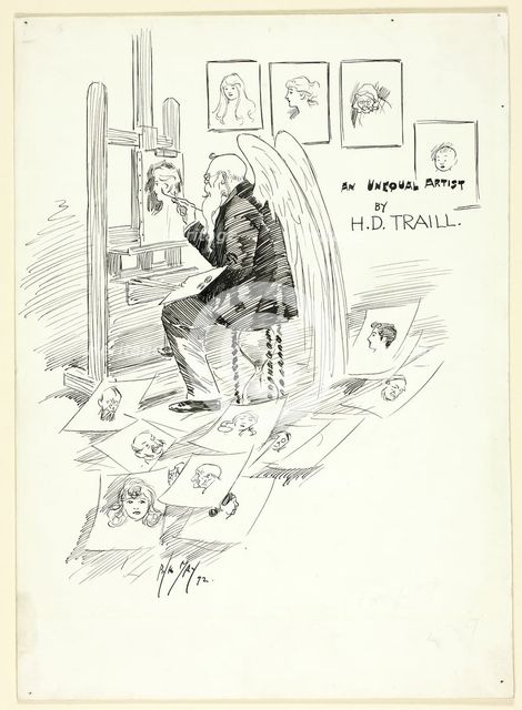 Study for Cover, 1892. Creator: Philip William May.