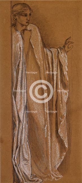 Study for 'Danae', late 19th century. Artist: Sir Edward Coley Burne-Jones.