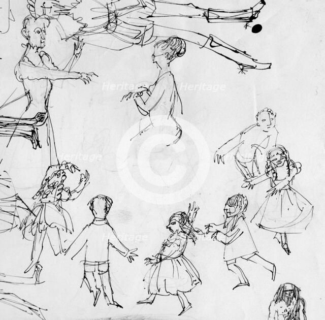 Study for dancing class, c1950. Creator: Shirley Markham.