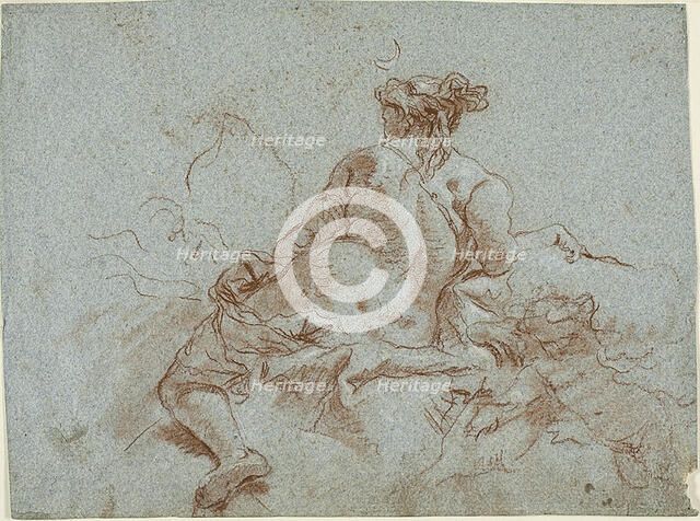 Study for Detail: The Goddess Diana, 1750-59. Creator: Giovanni Battista Tiepolo.
