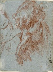 Study for Detail: Head of a Cherub, 1750/59. Creator: Giovanni Battista Tiepolo