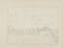 Study for Dining Hall, Asylum, c. 1808. Creator: Augustus Charles Pugin