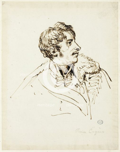Study for Distribution of Eagles, Prince Eugène de Beauharnais, c. 1810. Creator: Jacques-Louis David.