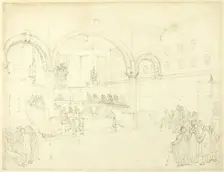 Study for Doctor's Commons, from Microcosm of London, c. 1808. Creator: Augustus Charles Pugin