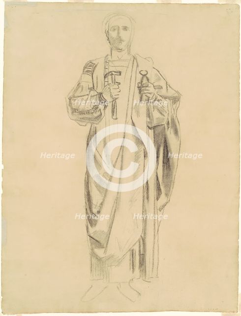 Study for "Dogma of the Redemption: Frieze of Angels" [recto], 1895-1903. Creator: John Singer Sargent.