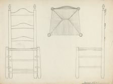 Study for Drawing of Chair, 1935/1942. Creator: Unknown