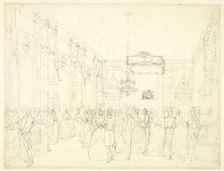 Study for Drawing Room, St. James, from Microcosm of London, c. 1809. Creator: Augustus Charles Pugin