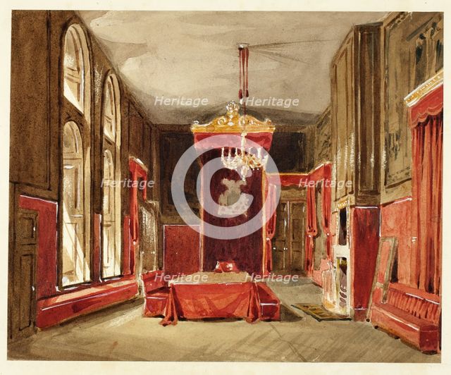 Study for Drawing Room, St. James, from Microcosm of London, c. 1809. Creator: Augustus Charles Pugin.