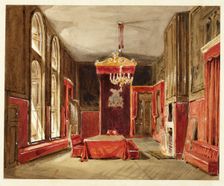 Study for Drawing Room, St. James, from Microcosm of London, c. 1809. Creator: Augustus Charles Pugin