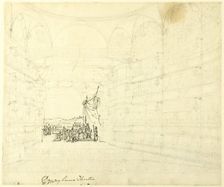 Study for Drurylane Theater, from Microcosm of London, c. 1808. Creator: Augustus Charles Pugin
