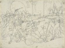 Study for Events of the Life of Massaroni, an Italian Bandit, 1823. Creator: Bartolomeo Pinelli