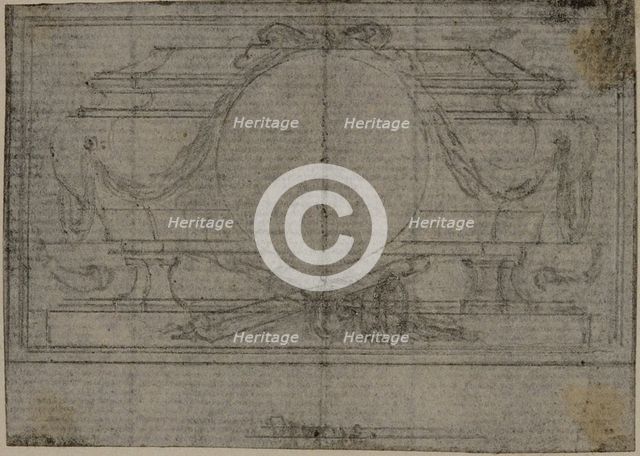 Study for En Tête Vignette in Tacitus "Tibère, ou Les Six Premiers Livres des Annales"..., c. 1768. Creator: Hubert Francois Gravelot.