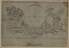 Study for En Tête Vignette in Tacitus "Tibère, ou Les Six Premiers Livres des Annales"..., c. 1768. Creator: Hubert Francois Gravelot