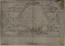 Study for En Tête Vignette in Tacitus "Tibère, ou Les Six Premiers Livres des Annales"..., c. 1768. Creator: Hubert Francois Gravelot