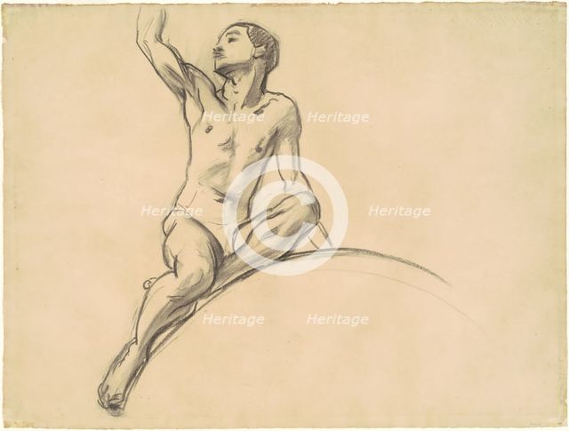 Study for Figure above "Music", 1919-1920. Creator: John Singer Sargent.