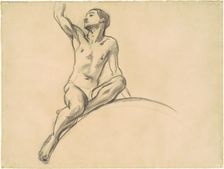 Study for Figure above "Music", 1919-1920. Creator: John Singer Sargent