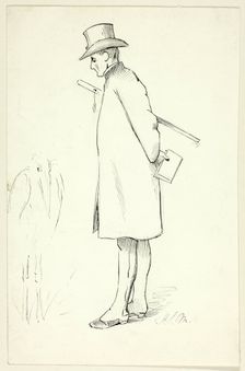 Study for Figure in Episcopal Visitation, n.d. Creator: Henry Stacy Marks