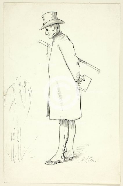 Study for Figure in Episcopal Visitation, n.d. Creator: Henry Stacy Marks.