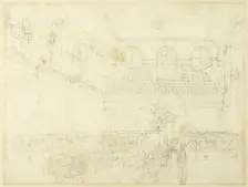 Study for Foundling Hospital, the Chapel, from Microcosm of London, c. 1808. Creator: Augustus Charles Pugin